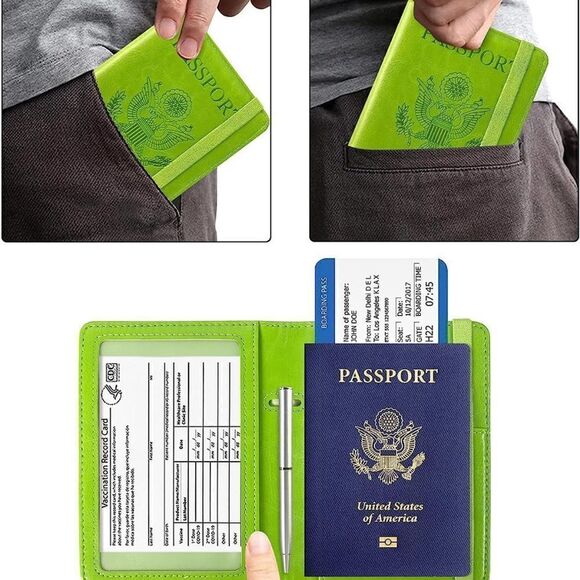 Leather Passport Cover  - Picture 3 of 5